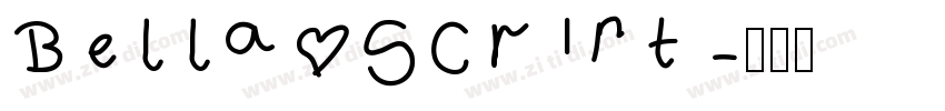 Bella Script字体转换
